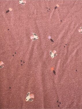 Wildbird Cloudblend Brown Starling Bird Crib Sheet Discontinued